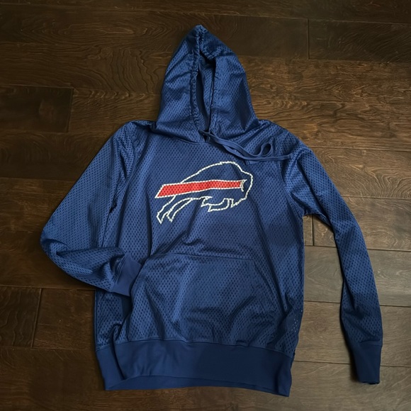 NFL Tops - Buffalo Bills Jersey Like Pullover Hoodie Ladies L